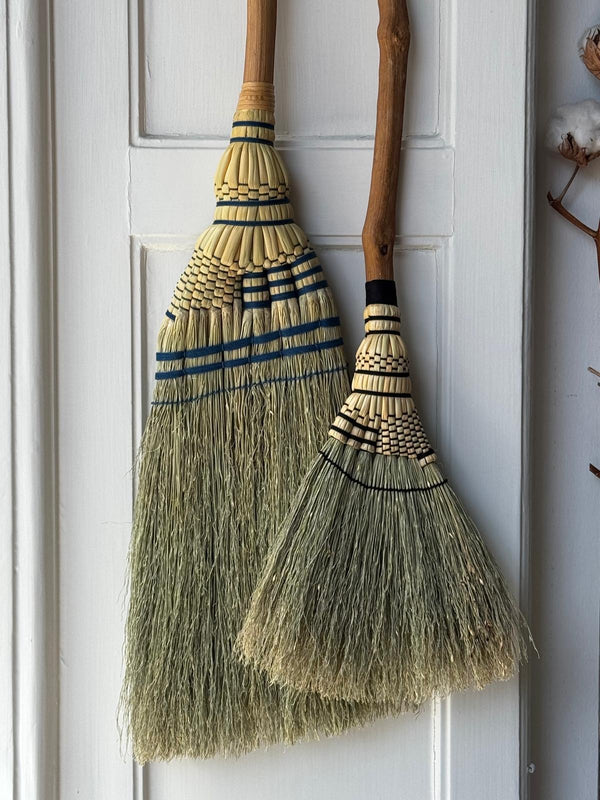 Branch Hand Broom #2 Indigo |  Nakatsu Houki