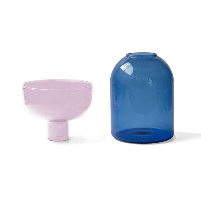TWO TONE VASE | Circle | Pink × Blue