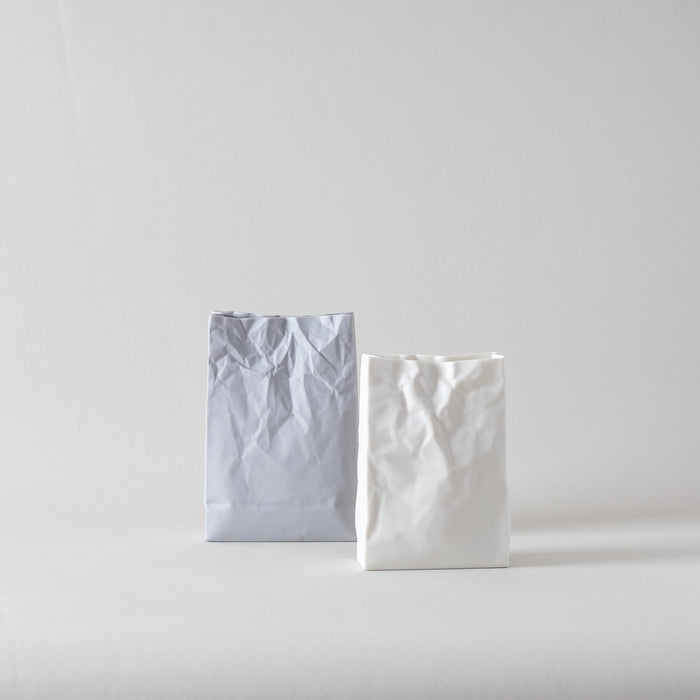 New Crinkle Super Bag M | White