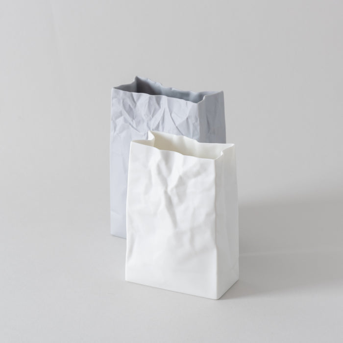 New Crinkle Super Bag M | White