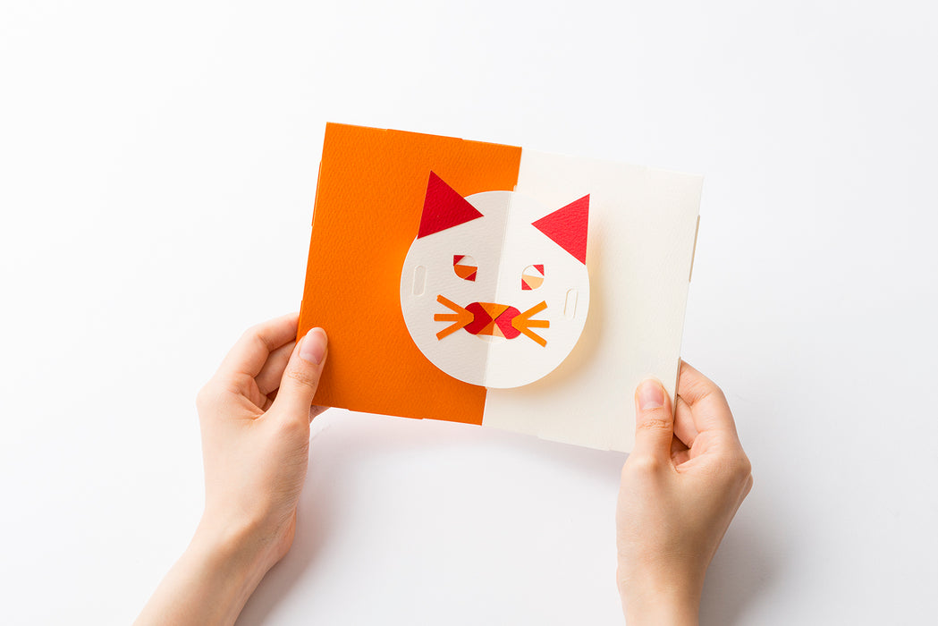 FACE POP UP CARD cat